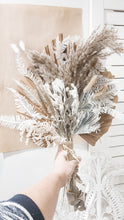 Load image into Gallery viewer, Silver lining bunch- dried white floral everlasting bouquet.
