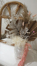 Load image into Gallery viewer, Everlasting dried floral arrangement in a pot.