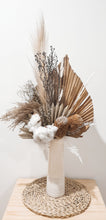 Load image into Gallery viewer, Sand and rock salt potted dried floral arrangement.