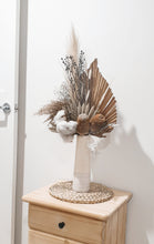 Load image into Gallery viewer, Sand and rock salt potted dried floral arrangement.