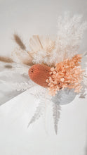 Load image into Gallery viewer, Delicate fun peach dried floral potted arrangement- peachy precious.