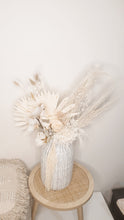 Load image into Gallery viewer, White and champagne luxurious large dried floral arrangement in a vase- Oh baby