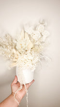 Load image into Gallery viewer, Soap all white potted florals.