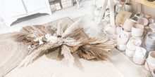 Load image into Gallery viewer, Bold wall arbour floral piece/ 1.7M (Natural palm and pampas arbour).