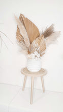 Load image into Gallery viewer, Oversized natural and white dried floral potted arrangement.- Moments