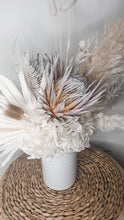 Load image into Gallery viewer, Double sided white dried floral arrangement in the vase- Cliffs