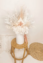 Load image into Gallery viewer, Sundaes at the beach dried florals in a pot- white and pink