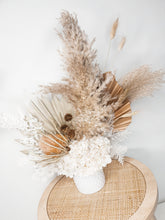 Load image into Gallery viewer, Earthy raw tones of dried floral arrangement- Sandy cliffs dried potted bunch