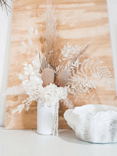 Load image into Gallery viewer, Statement white and cream dried floral tall bunch with a pot- Field