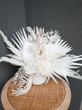 Load image into Gallery viewer, All white dried floral tropical pot- tropics
