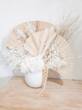 Load image into Gallery viewer, Statement arch dried flower potted arrangement- waves pot.
