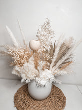 Load image into Gallery viewer, White and cream double sided florals in a pot- Double sided coastal