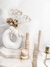 Load image into Gallery viewer, Minimal style scandi vase with warm florals- Moonflower.