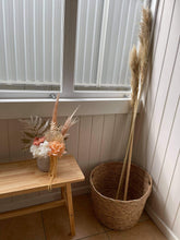 Load image into Gallery viewer, Sunset series, peach beautiful everlasting potted arrangement- Evan pot.
