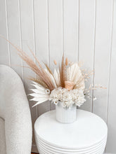 Load image into Gallery viewer, Everlasting warm dried floral arrangement in a pot- Peachy skies/ sunset series