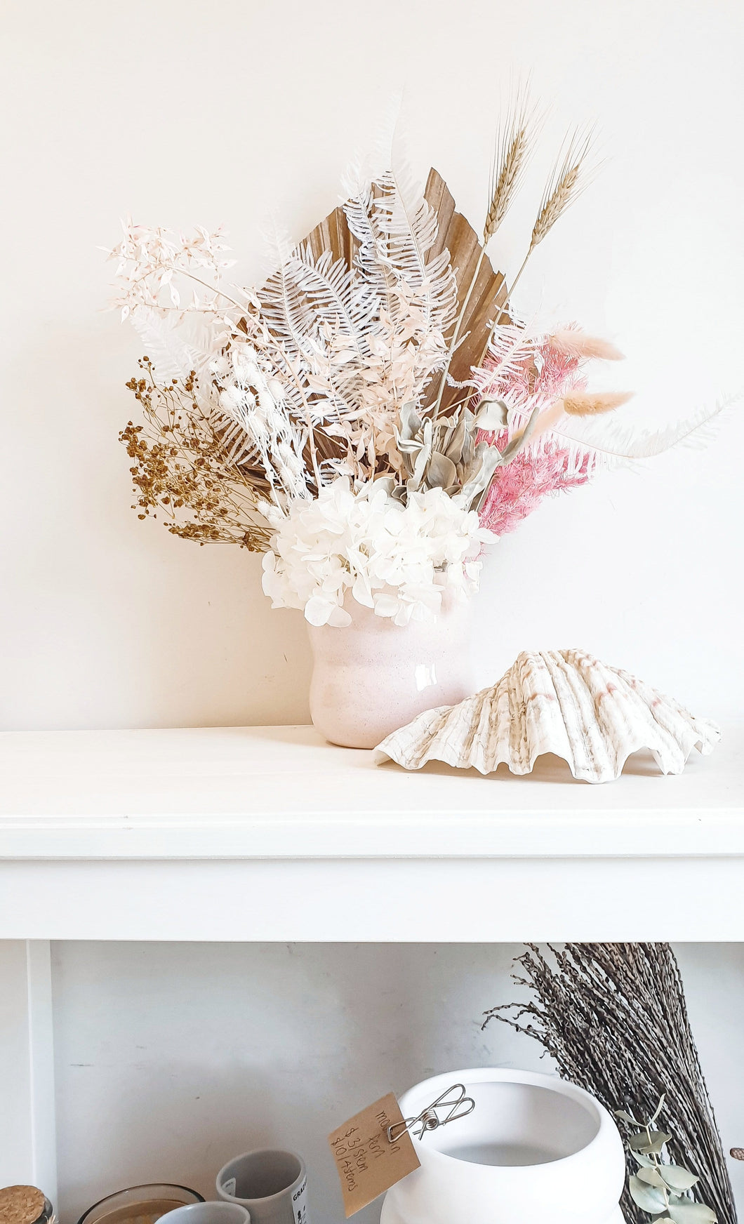 Glam dried floral arrangement- Coolum