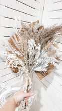 Load image into Gallery viewer, Silver lining bunch- dried white floral everlasting bouquet.
