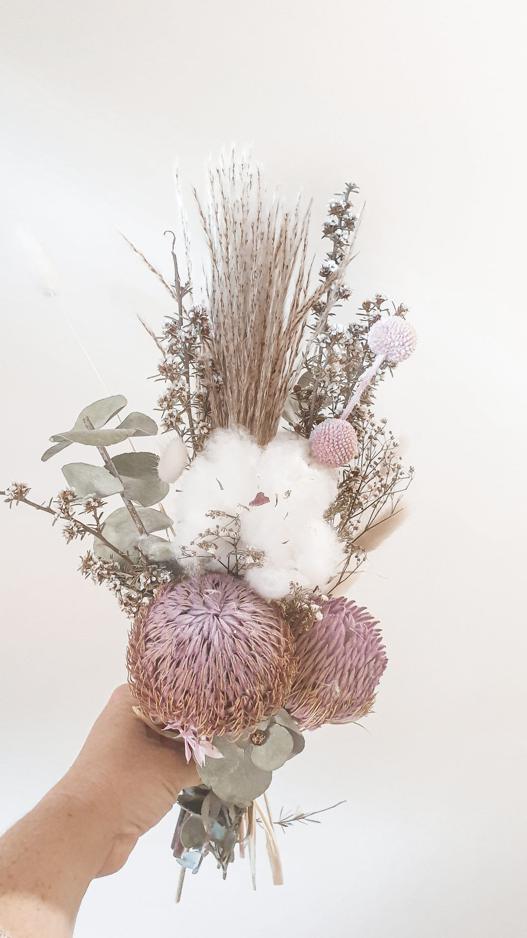 Soft and pretty posies with natives- floating.