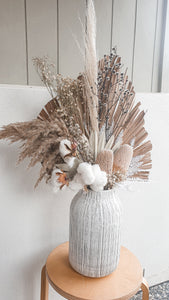 Native dried floral bunch in a vase- Moon rock