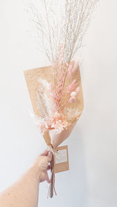 blush and white mini bouquet- candyland.
