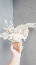 Load image into Gallery viewer, Neutral, cream and white middi potted floral arrangement,
