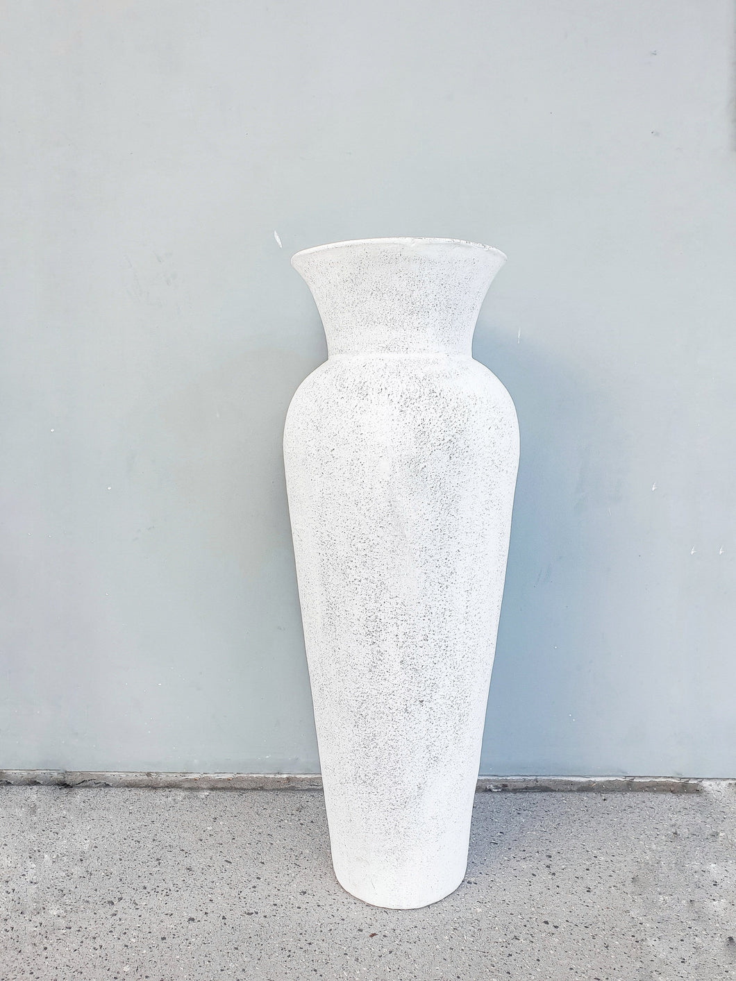 Stone look floor vase- 82cm