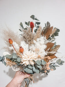 Bridal clay and terracotta bouquet- Dusty bunch