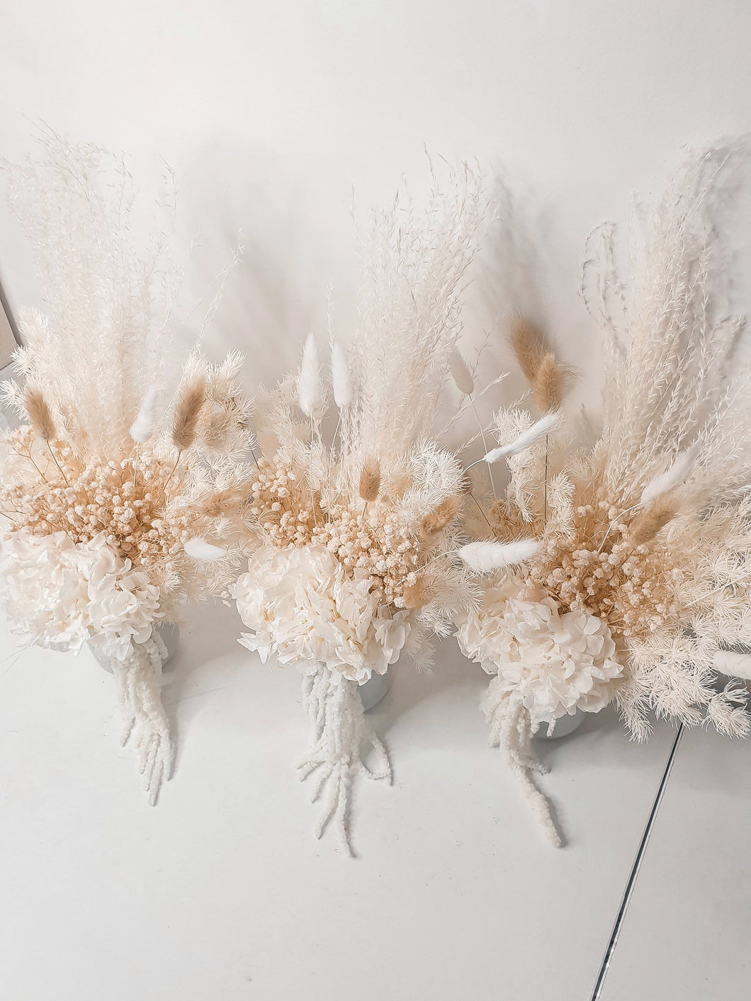 Wild and free white dried floral arrangement
