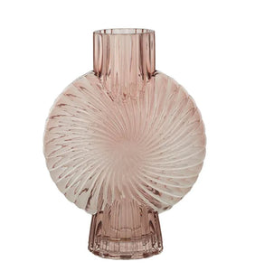 Mirit Glass Vase 18.5x25cm Peach