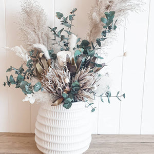extra large dried floral vase and arrangement- Hillside