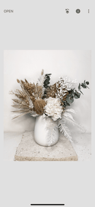 Table centrepiece with native florals - beach town