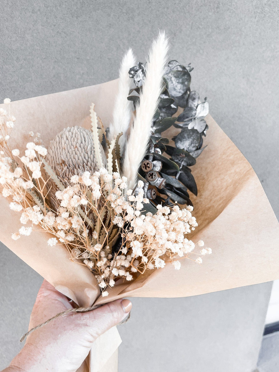 Wrapped gift bouquet- Nothing else matters babe bunch