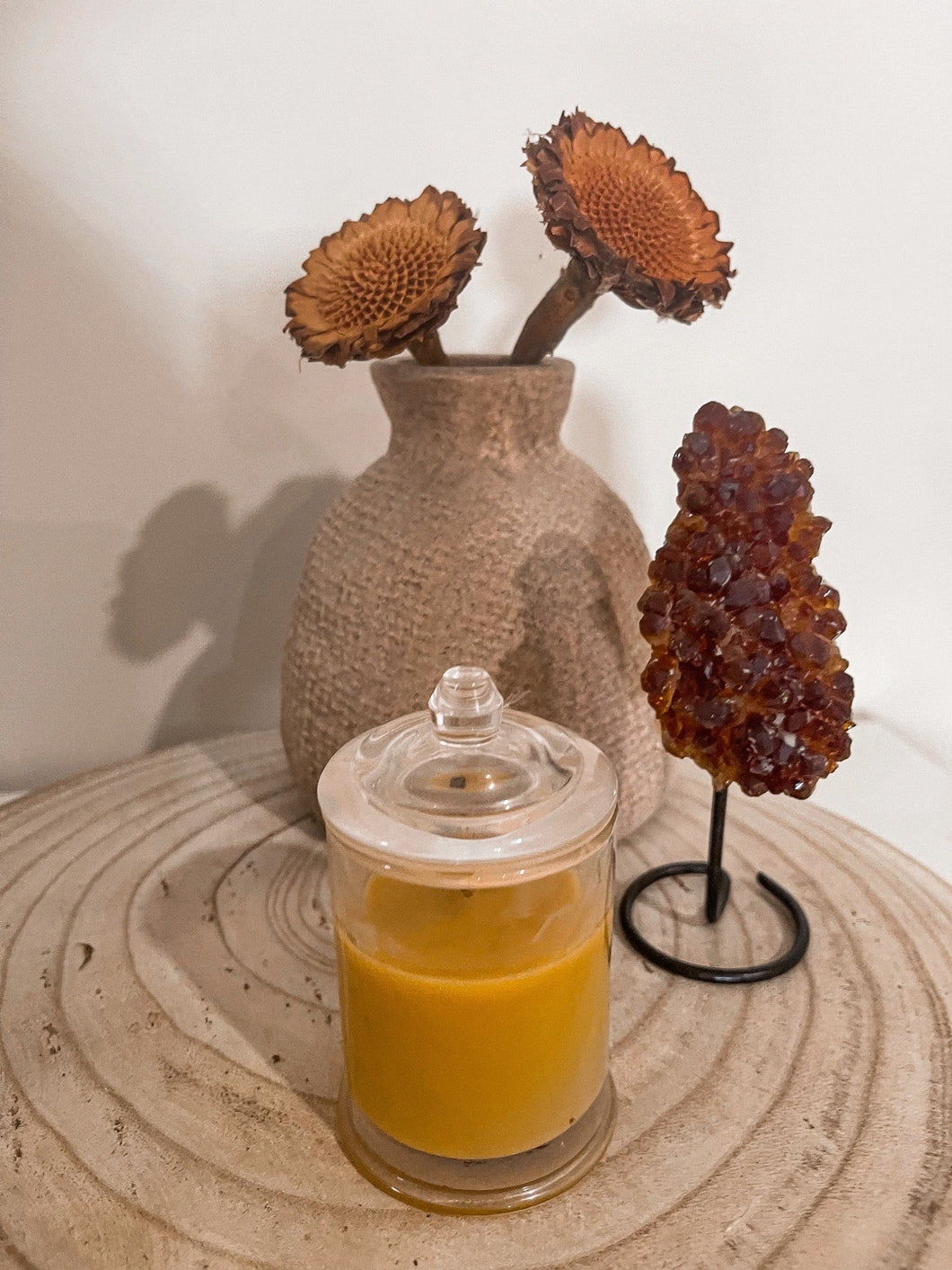 Citrine cluster with stand