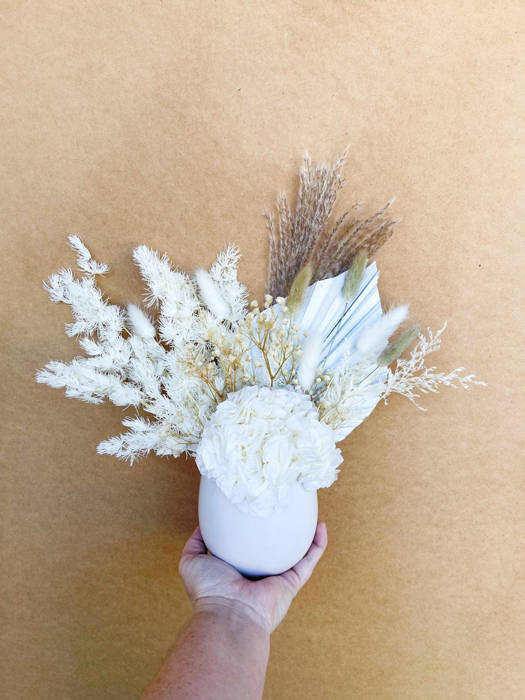 Middi potted dried floral arrangement-Iris