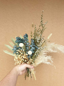 Small dried native florals with fluffy pampas- Home sweet bunch